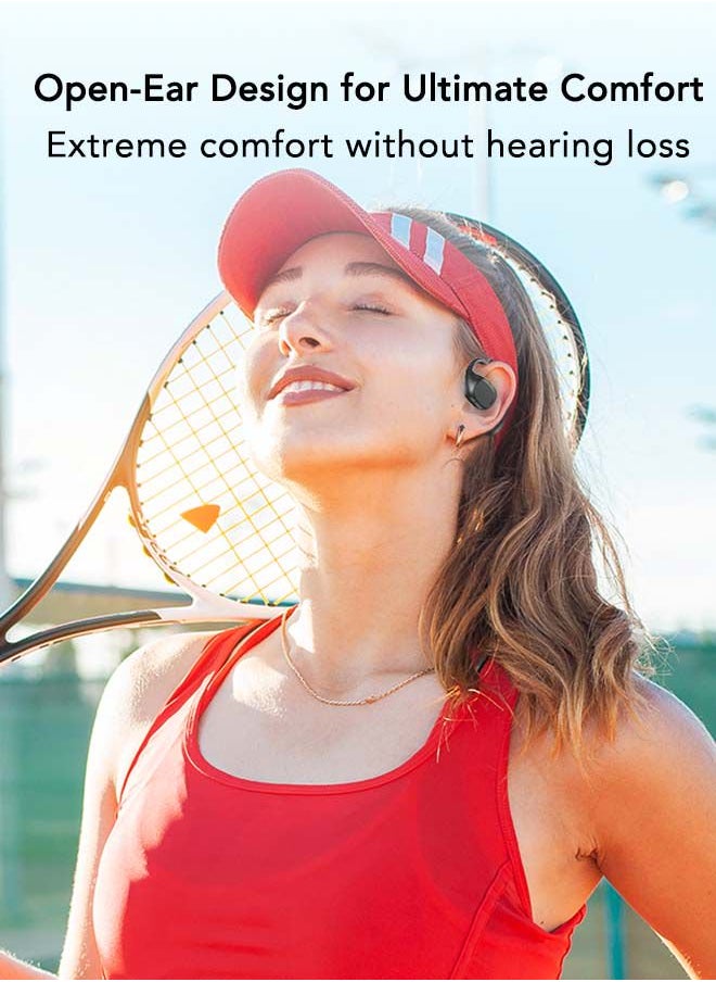 SUBOZZ Open Ear Headphones Wireless Earbuds Bluetooth 5.4, 14.8mm Dynamic Drivers, 20 Hours Sports Earbuds, Headphones Compatible with iPhone & Android, White  - Image 2