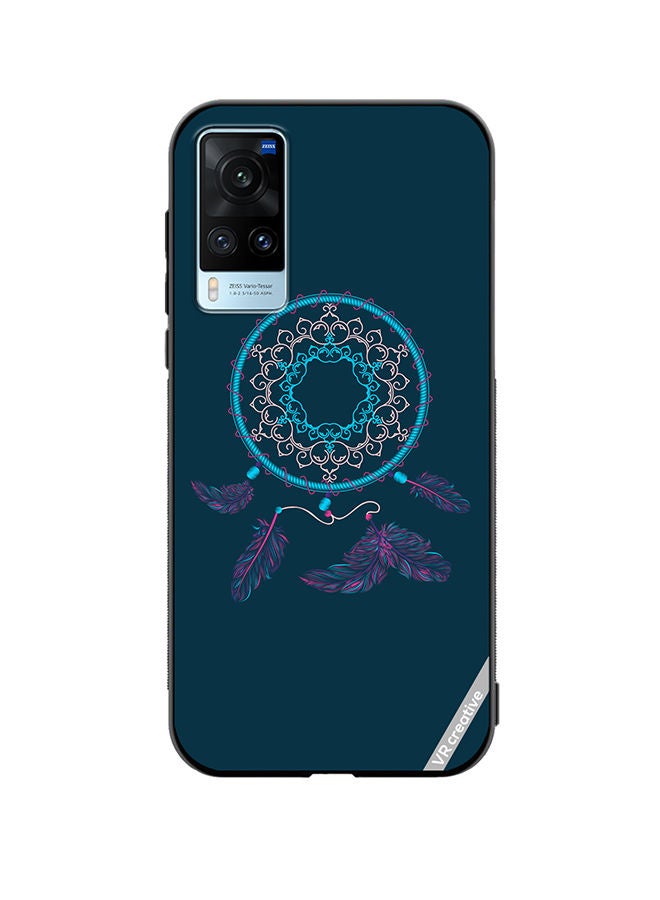 VR CREATIVE غطاء حماية لهاتف Vivo X60 بتصميم صائد الأحلام متعدد الألوان - Image 1