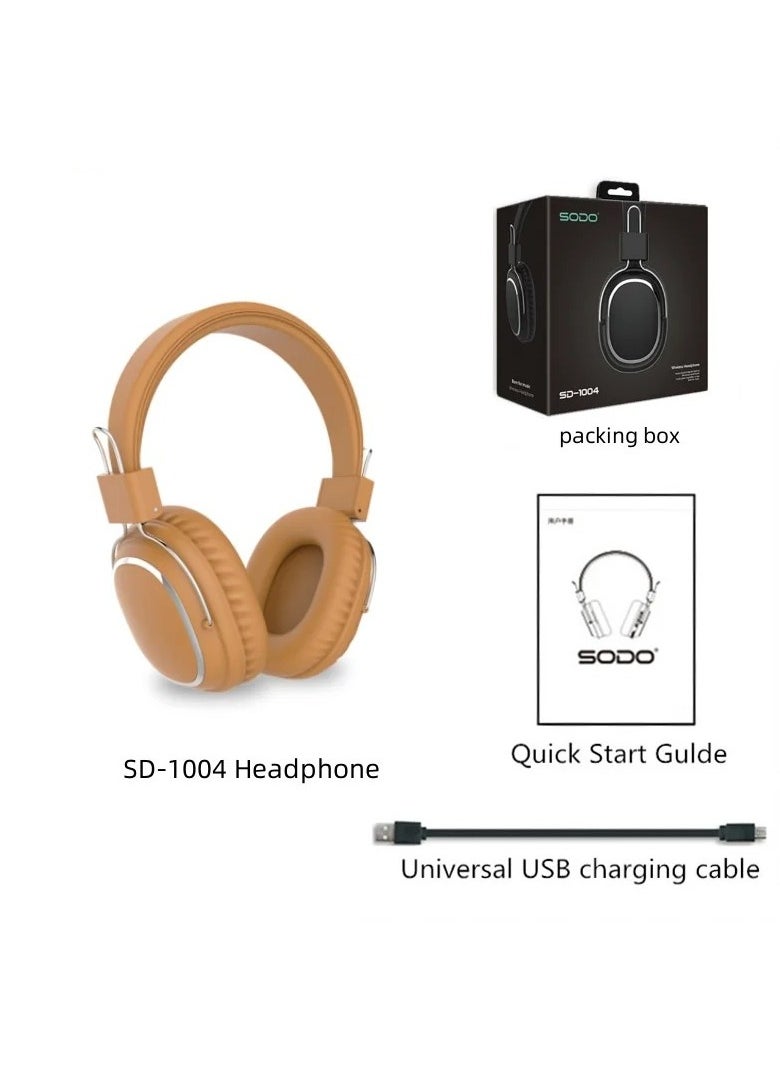 SODO 1004 – سماعة رأس لاسلكية قابلة للطي – بلوتوث 5.1 – ميكروفون – دعم بطاقة TF وراديو FM – سلكية ولاسلكية