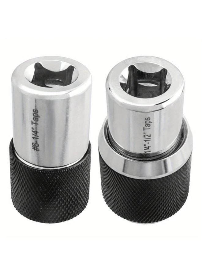 2pcs 3 8 Drive Tap Socket Kit Adapters for Tight Spaces 6 1 4 to 1 4 1 2 Taps - Image 3