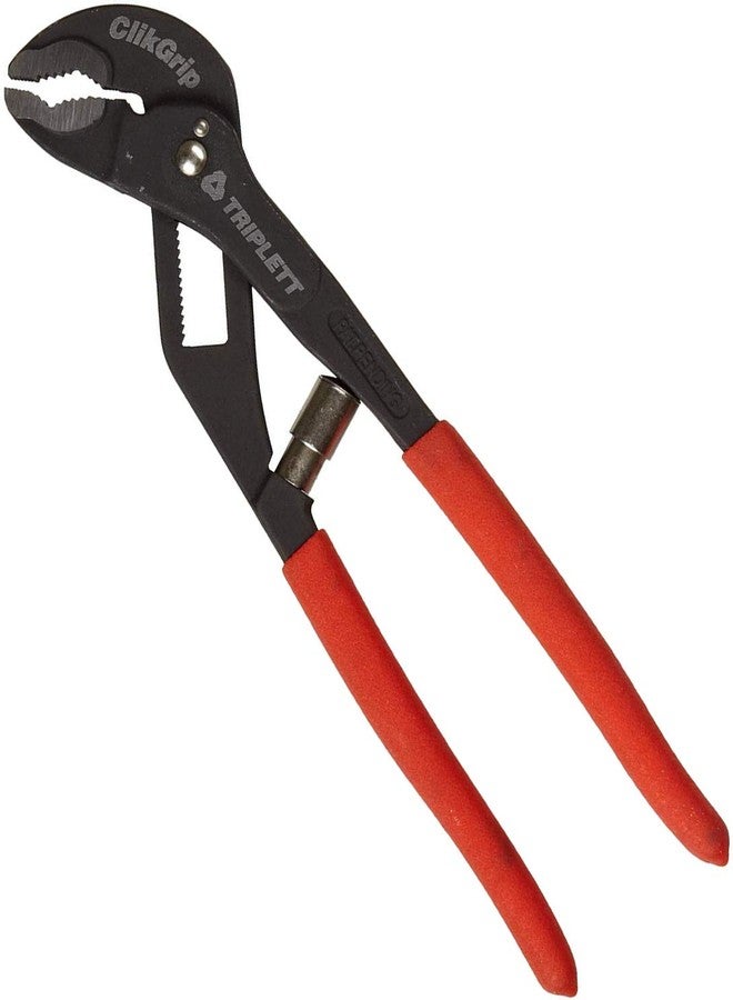 Triplett ClikGrip Auto Adjusting 10-inch Water Pump Pliers with Cushioned Grip (TT-221) - Image 1