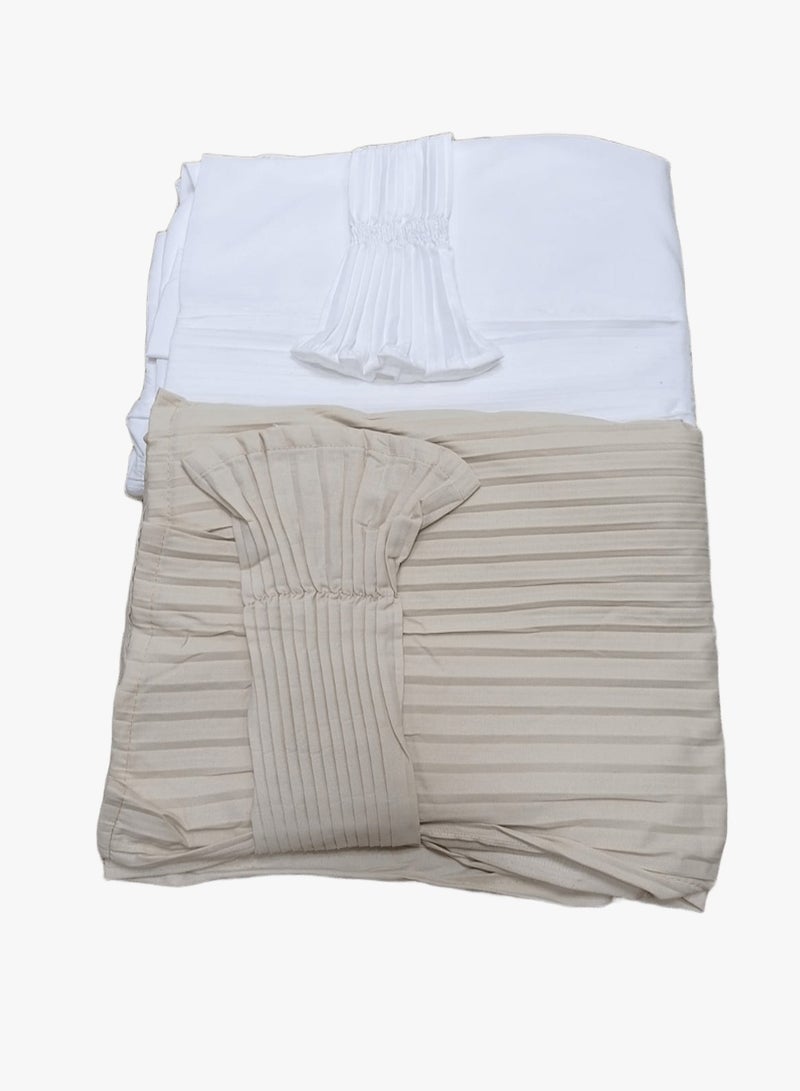 مون 2/شرشف صلاة مرد قطن ناعم ومريح للغاية  يتضمن طرحة ويغطي الجسم بالكامل بمقاس موحد وواسع مناسب لجميع الأجسام - Image 1