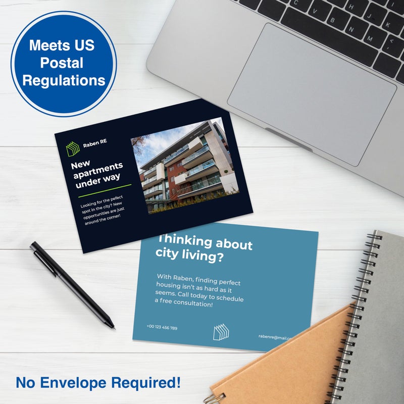 PrintWorks Blank Printable Postcards for Mailing & Printing - 1000 Cards (4.25" x 5.5" Post Card Size) - 4 per Sheet - 250 Sheets (8.5â€ x 11â€) - Made in the USA - No Envelope Needed - White (04299) - Image 5