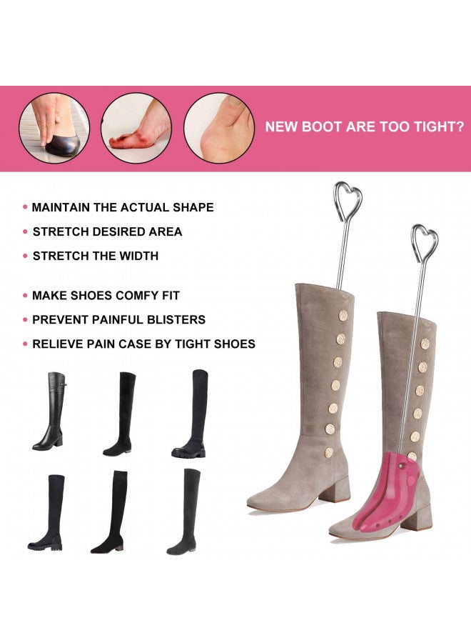 MISERWE One Pair Boot Stretcher with Boot Shaper Stands Professional Shoe Stretcher for Boots Stretch Boot's Width for Women and Men - Image 2