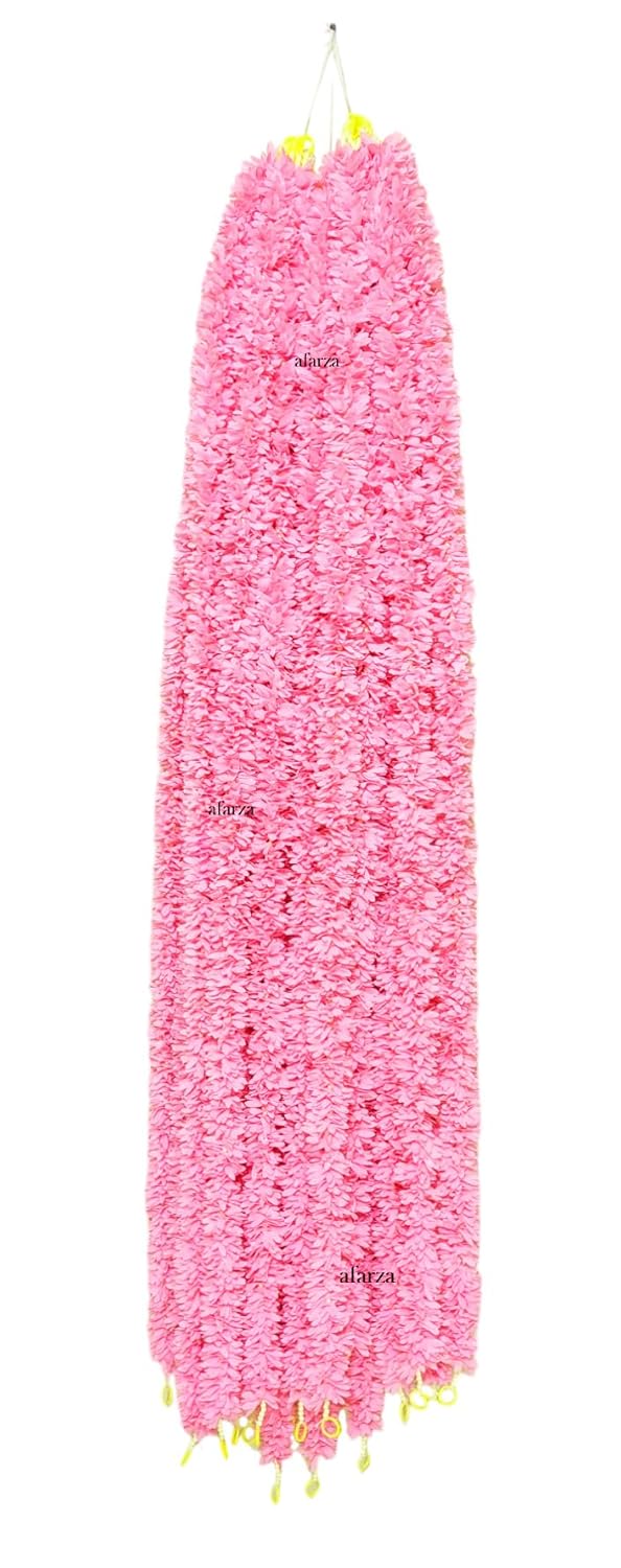 afarza Artificial Flower Garland Toran Wall Hanging for Door Entrance Home Decoration Backdrop Pooja Gift Bandarwal 4 Pieces BABYPINK - Image 2