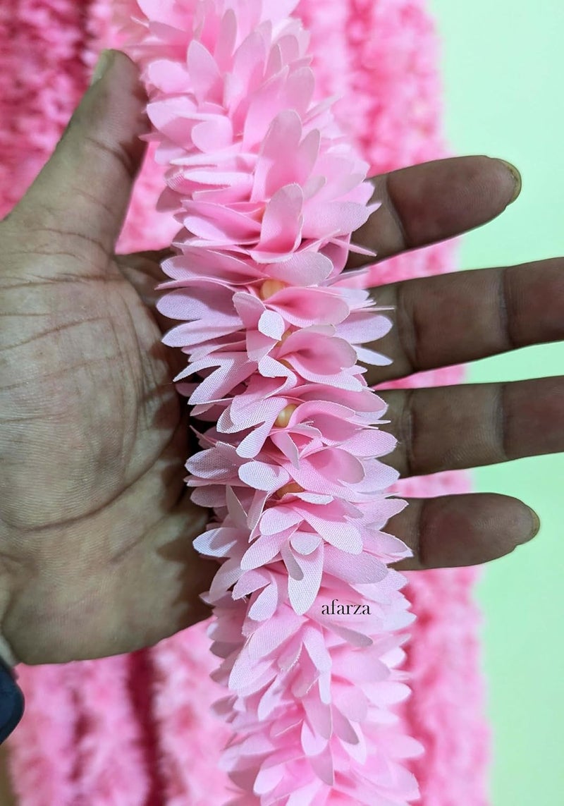 afarza Artificial Flower Garland Toran Wall Hanging for Door Entrance Home Decoration Backdrop Pooja Gift Bandarwal 4 Pieces BABYPINK - Image 4