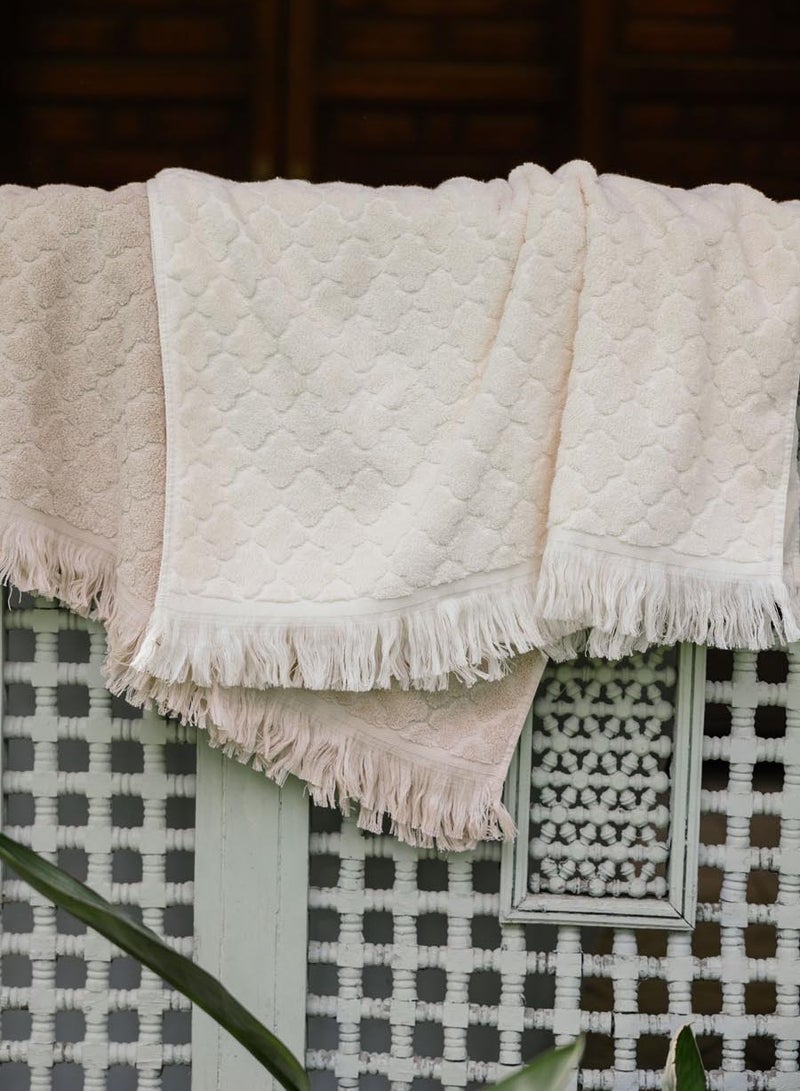 More cottons  منشفة جاكار تافهة 600 جرام لكل متر مربع 70 × 140 