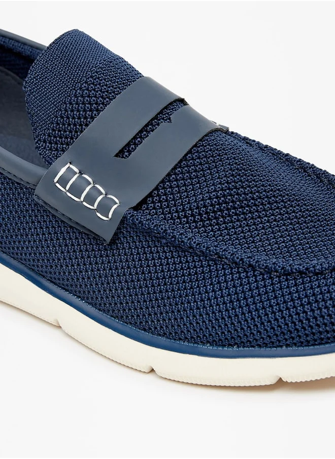 لي كوبر Men's Textured Slip-On Loafers