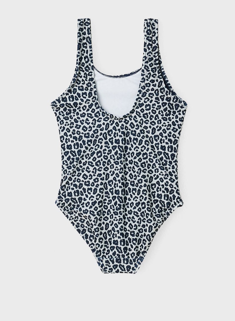 NAME IT Kids Leopard Print Swimsuit - Image 2