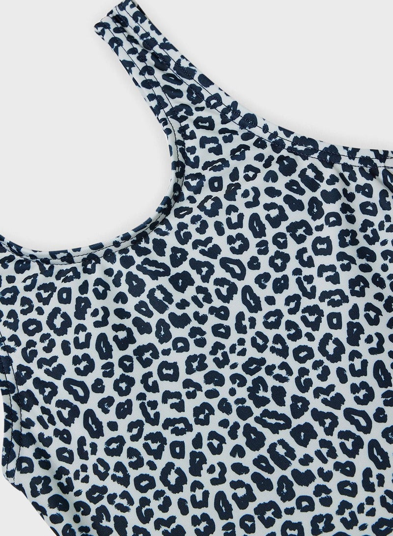 NAME IT Kids Leopard Print Swimsuit - Image 3