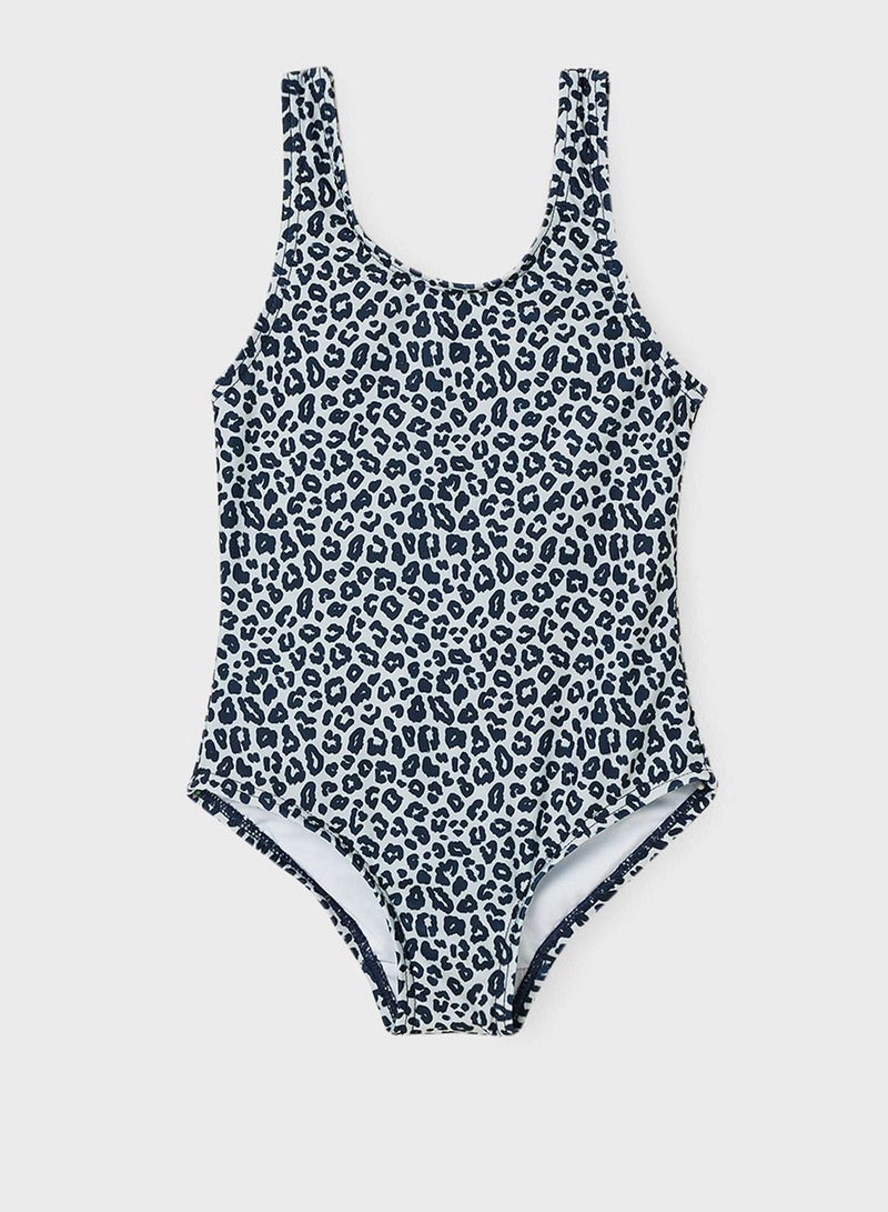 NAME IT Kids Leopard Print Swimsuit - Image 1