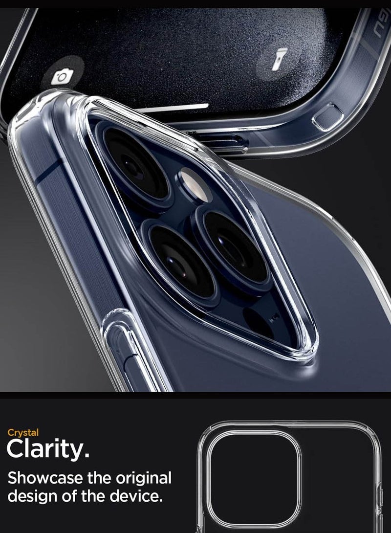 Spigen Liquid Crystal for iPhone 15 Pro Case Cover - Crystal Clear - Image 3