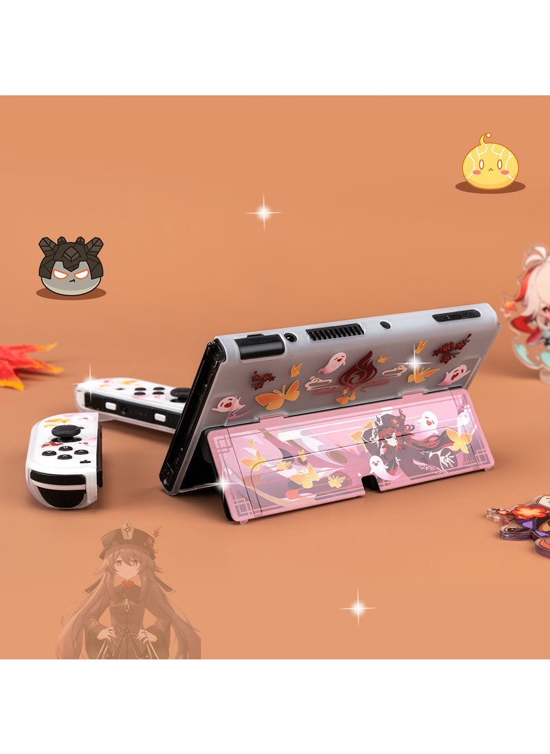 General - Genshin Impact Hu Tao Case Compatible with Nintendo Switch OLED and Joy Con's Slim Case - OLED Switch's shock-absorbing and anti-scratch skin case - Image 1