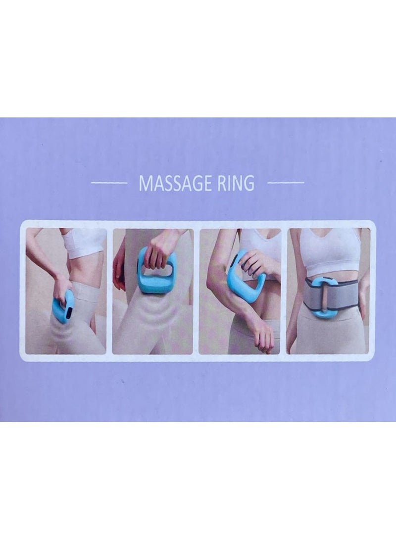DubaiGallery Cross-border mini fascia gun waist abdomen fat burning weight loss fascia ring portable massage fitness device home small  - Image 3