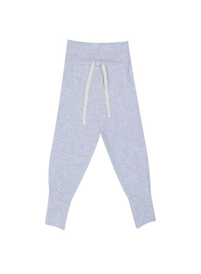 Masilo Organic Cotton Stay cosy Bundle - Top/Pant/Top Knot Cap Unisex, 0-3 Months, Avocado-Grey - Image 4