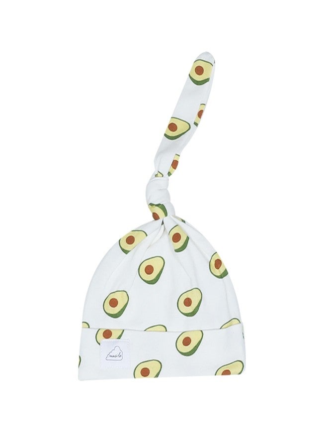 Masilo Organic Cotton Stay cosy Bundle - Top/Pant/Top Knot Cap Unisex, 0-3 Months, Avocado-Grey - Image 5