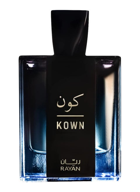 RAYAN Kown Modern Oud Perfume for Men - Long Lasting Arabian Eau De Parfum, 100mL (3.34 Fl oz), Contains Bergamot, Lavender, Cypress, Cardamom, Oud & Cedarwood, Ideal Gift for Him for Ramadan & Eid