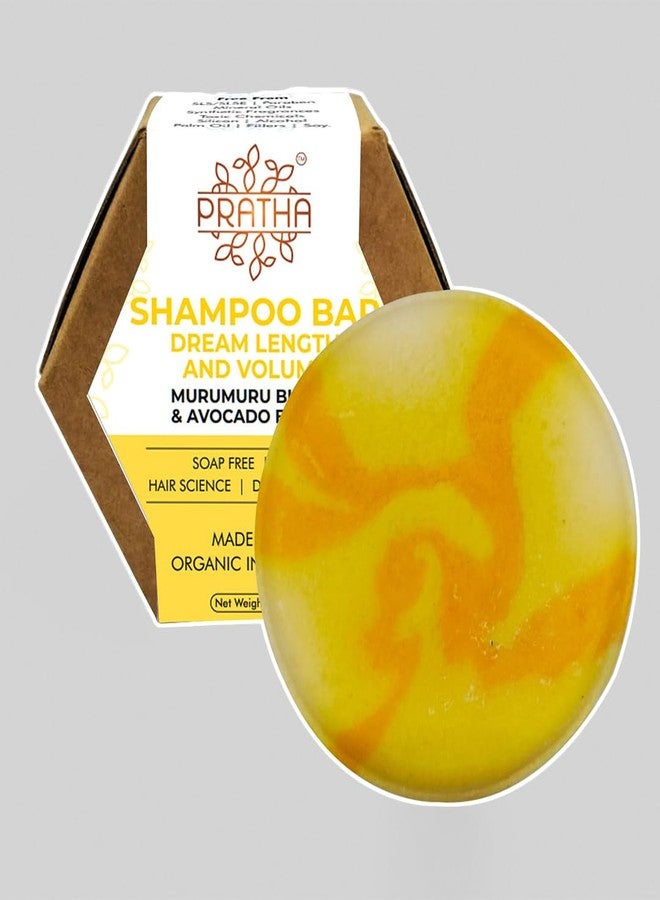 Pratha Naturals Shampoo Bar with Murumuru Butter and Avocado Butter - Sulfate Free Hair Care for Men & Women 100 gm - Image 1