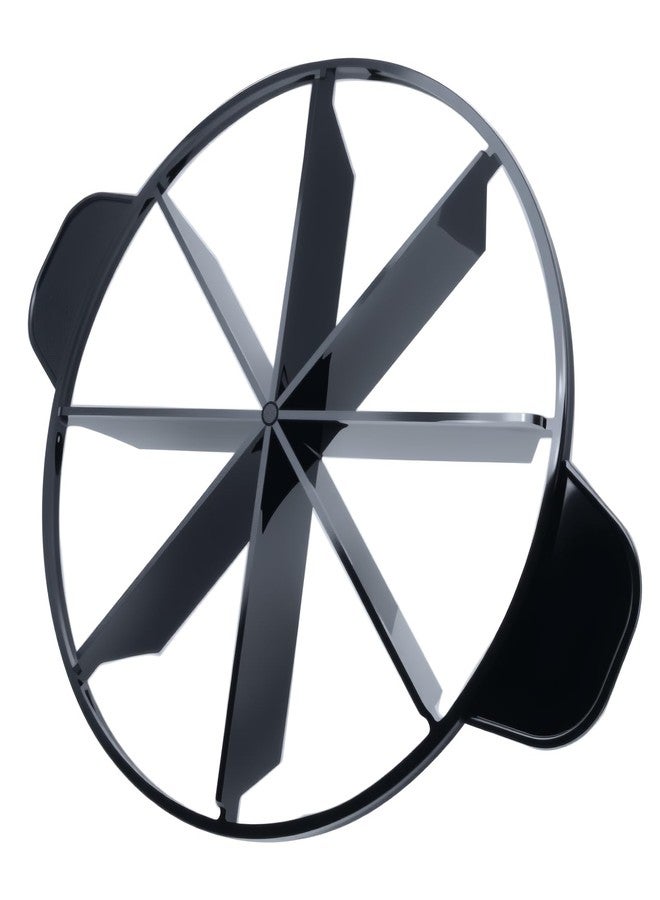 OZXNO OZNXO 1 Pcs Pie Cutter Press Plastic Cake Cutter 8-Cut Cake Slicer for Even Slices with Side Handle (Black) - Image 1