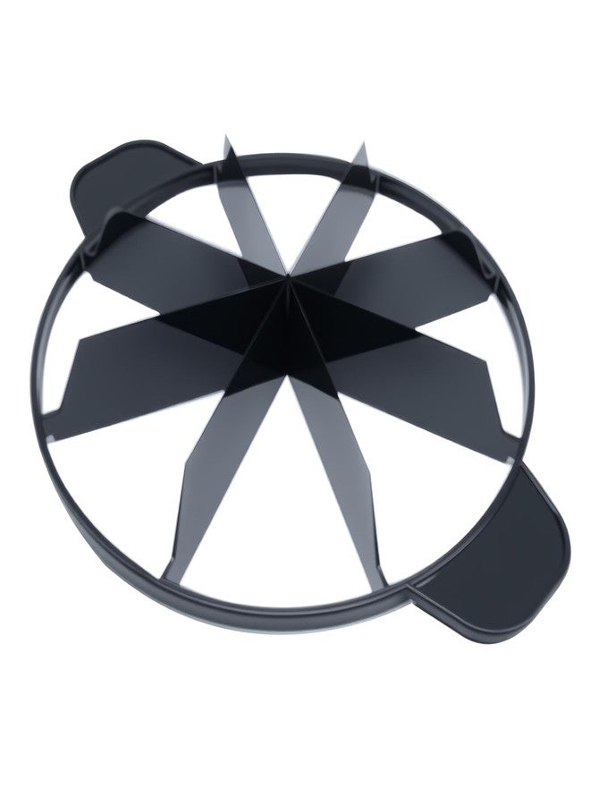 OZXNO OZNXO 1 Pcs Pie Cutter Press Plastic Cake Cutter 8-Cut Cake Slicer for Even Slices with Side Handle (Black) - Image 3