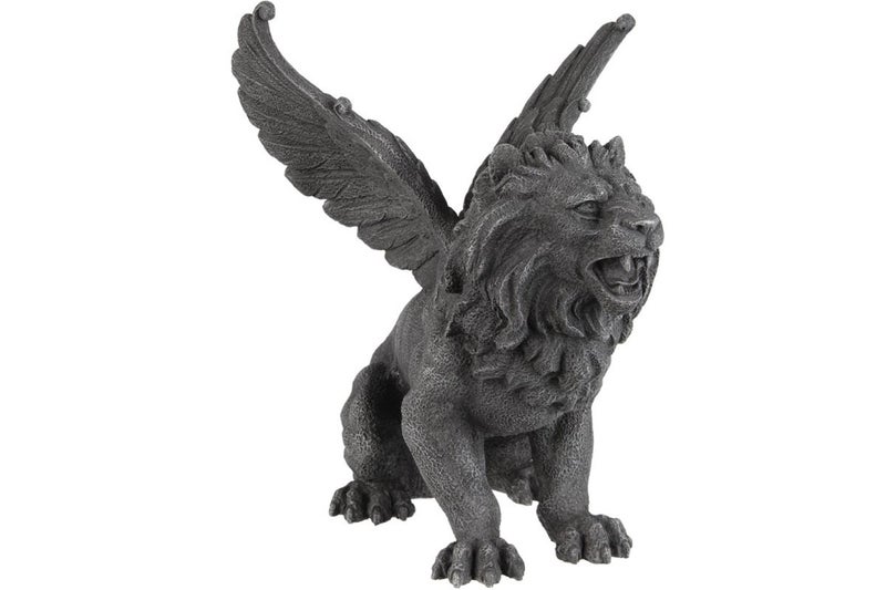 PTC PTC 65 Inch Resin Medieval Winged Lion Gargoyle Statue Figurine 