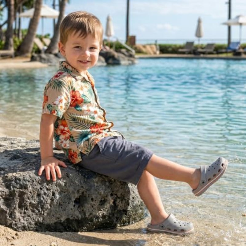 Casazoe Toddler Boys Girls Summer Garden Clogs Slip-On Water Lightweight Sandals Waterproof Outdoor Beach Pool Slippers Infant Breathable EVA Shoes - Image 2