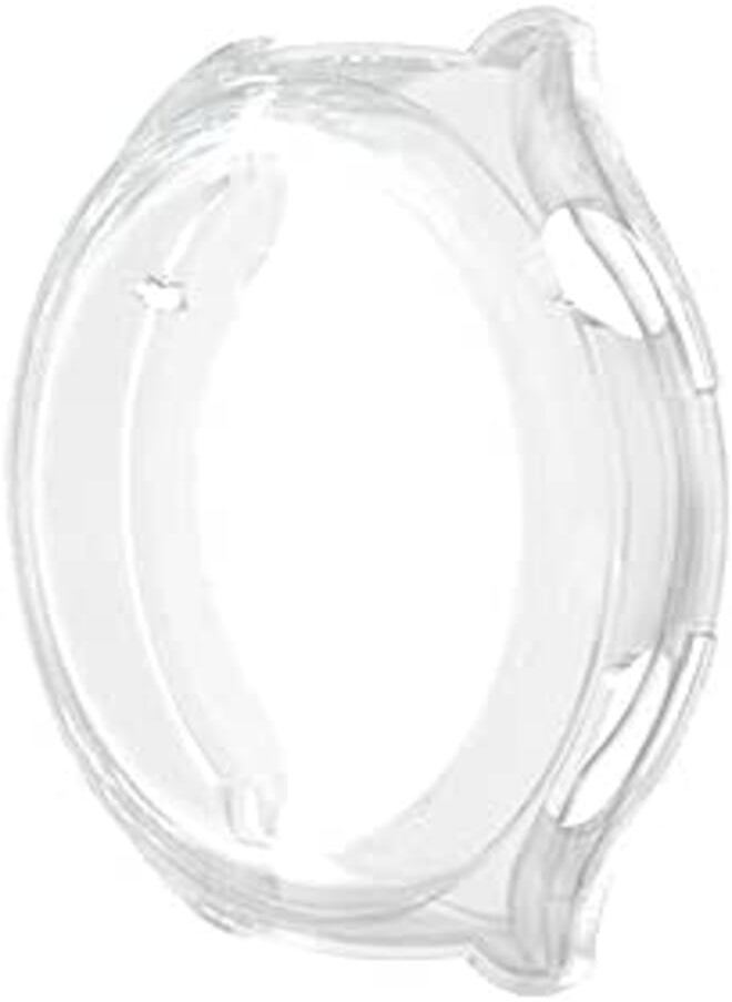 FASHION MANIA Screen Protector Film TPU Case for Huawei Watch 4 Pro (2023), All-Inclusive Anti-Drop Electroplating Cover (48mm, clear) 