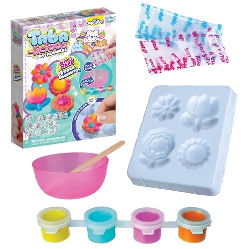 The Orb Factory ORB Tabalicious DIY Flower TABA Squishy Kit Craft Kit for Kids Make Your Own TABA Flower Squishy Toys Includes Silicone Mold Mix Colors and More for Crafting Flower Squishies All in 1 Kit - Image 5