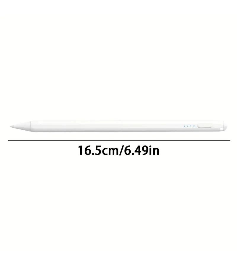 Universal Capacitive Touch Pen Compatible with IOS Android Smartphones and Tablets Tilt Pressure Sensing Anti Accidental Touch Rechargeable High Precision Stylus Smooth Writing Pen Upgraded White - Image 3