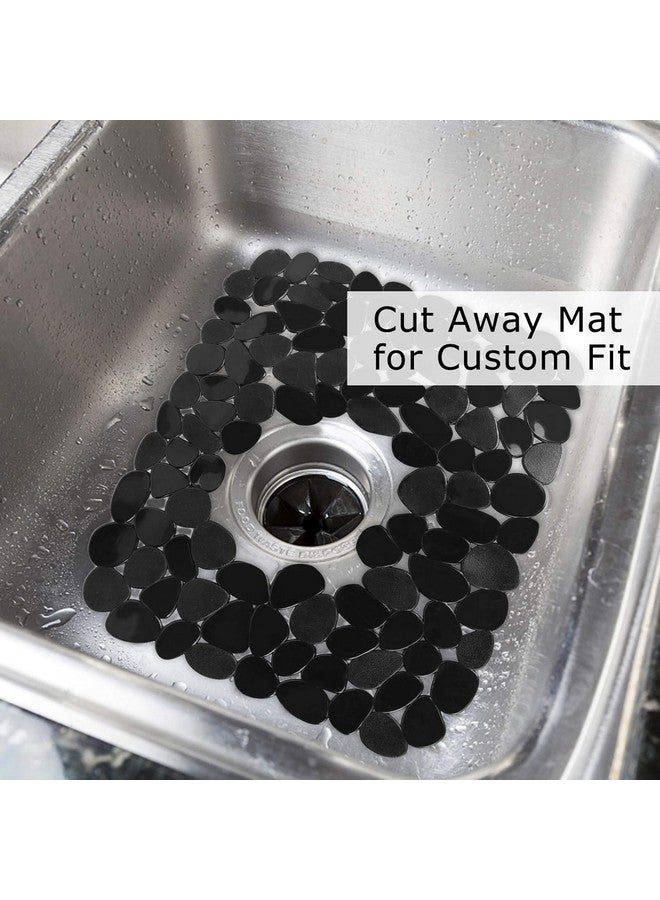 EZYHOME Kitchen Sink mat Set for Bottom of Kitchen Sink, Adjustable PVC Sink Mat Protector for Stainless Steel/Porcelain Sink, Quick Draining Dish Drying Mat (15.8inch x 12inch) - Image 4