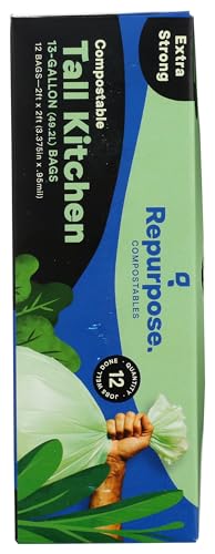 Repurpose Compostables Repurpose Compostable Kitchen Trash Bag 12 Count - Image 5