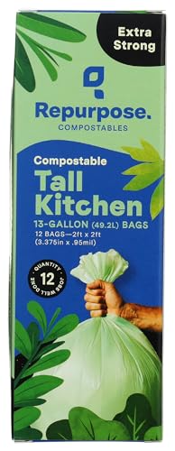 Repurpose Compostables Repurpose Compostable Kitchen Trash Bag 12 Count - Image 2