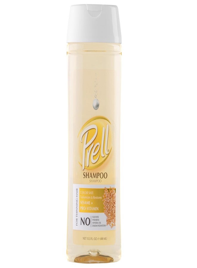 Prell Sesame + Pro-Vitamin Shampoo for Thinning Hair, Color Safe, Volumizes & Restores 13.5 fl. oz. - Image 1