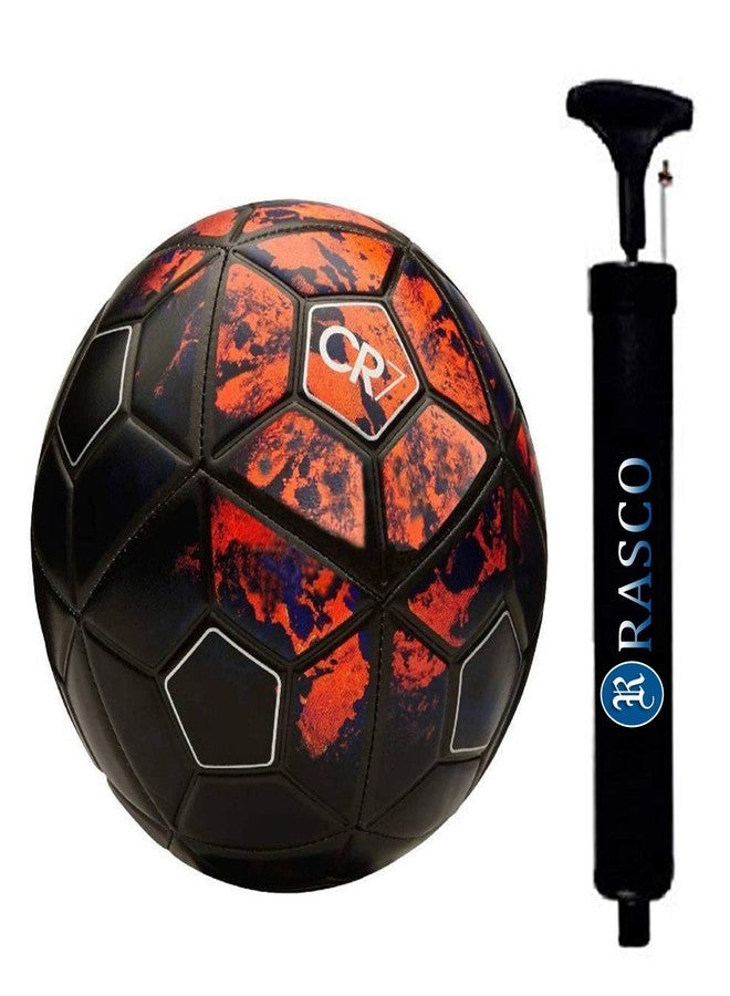 RASCO Rubber Water Proof CR7 RED Football Size 5 - Image 1