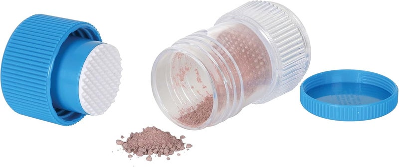 EZY DOSE سحق الحبوب والفيتامينات وأقراص التخزين القابلة للإزالة كوب شرب تصميم محمول مصمم للسفر اللون قد يختلف خالي من BPA - Image 2