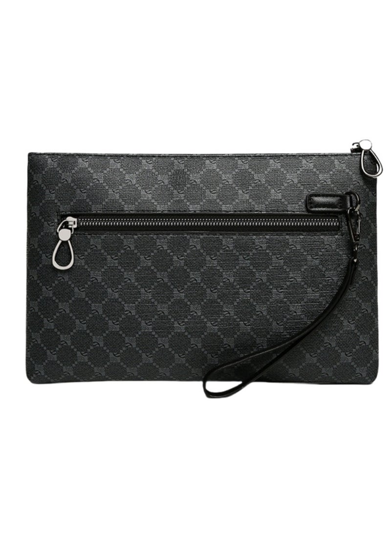 Generic Men's Textured Clutch Bag Stylish large capacity handheld bag for both business and leisure  - Image 2