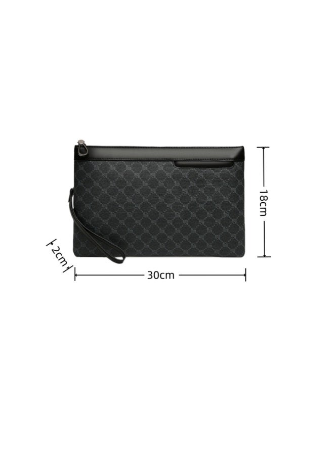 Men's Textured Clutch Bag Stylish large capacity handheld bag for both business and leisure - Image 2