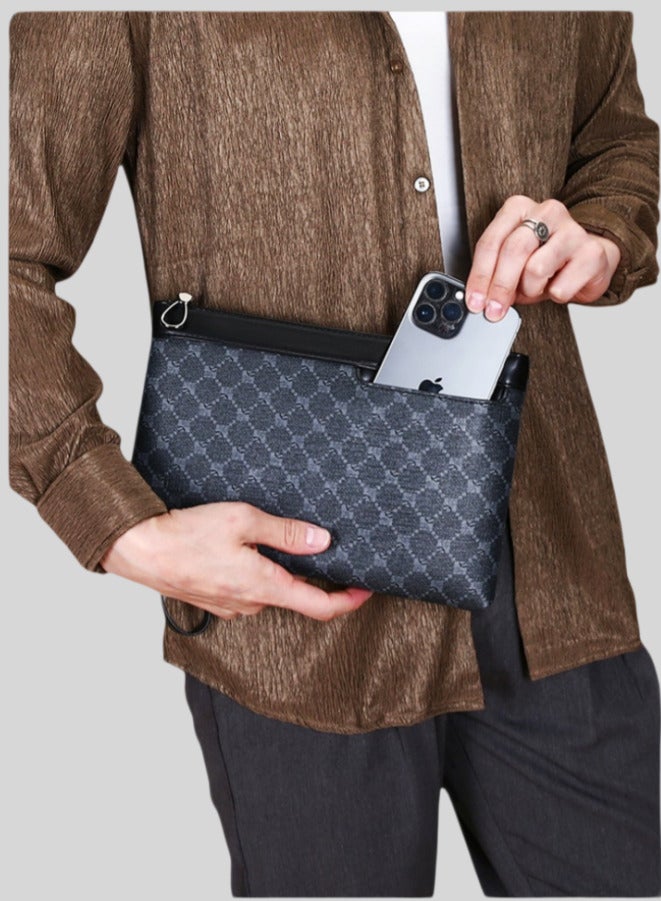 أكياس القابض للرجال هي حقائب يد عصرية ذات سعة كبيرة ، ومناسبة لكل من الأعمال والاستخدام غير الرسمي - Image 1