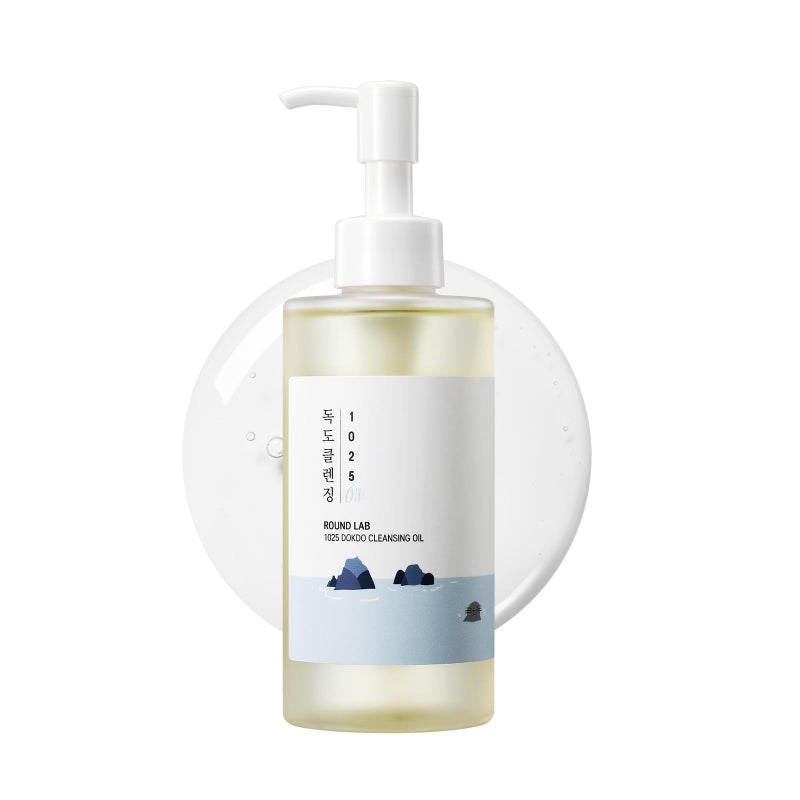 ROUND LAB 1025 Dokdo Cleansing Oil 6.76 Fl Oz, Lightweight Oil Cleanser for Face, Makeup Remover for Sensitive Skin, Blackhead and Pore Cleansing, Easy to Wash Off, No Oily Residue, Korean Skin Care - Image 1