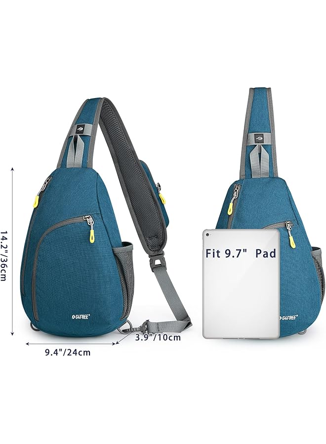 G4Free Small Hiking Daypack RFID Blocking Crossbody Sling Bag Chest Shoulder Backpack for Men Women - Image 2