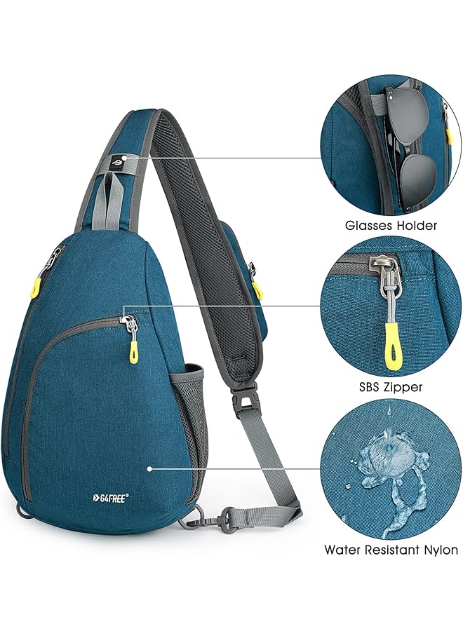 G4Free Small Hiking Daypack RFID Blocking Crossbody Sling Bag Chest Shoulder Backpack for Men Women - Image 4