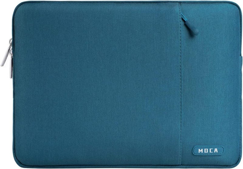 Moca 9-11 Inch Tablet Sleeve Bag Carrying Case Fits New 11-inch iPad Pro M4/iPad Air M2 2024, Air 5/4/3 10.9"/10.5", Pro 11 M2, i-Pad 10th 10.9, i-Pad 9/8th Gen 10.2, Tab S8/S9 11"- Deep Teal - Image 2