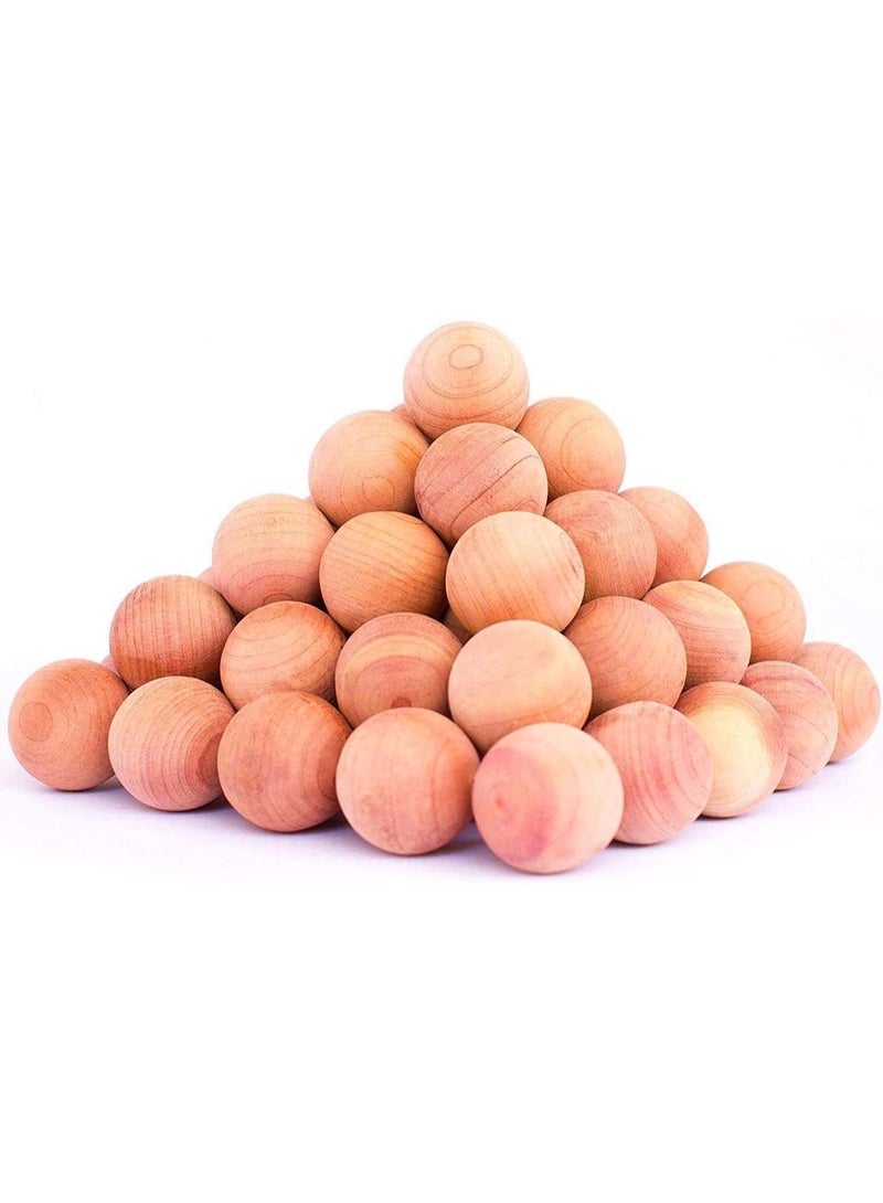Generic valueable 1 Cedar Wood Moth Balls and Closet Freshener Set 20 PCS - Natural Chemical Free Clothes Protector with Eucalyptus Beige Sachet for Wardrobe Storage and Carpets - Image 4