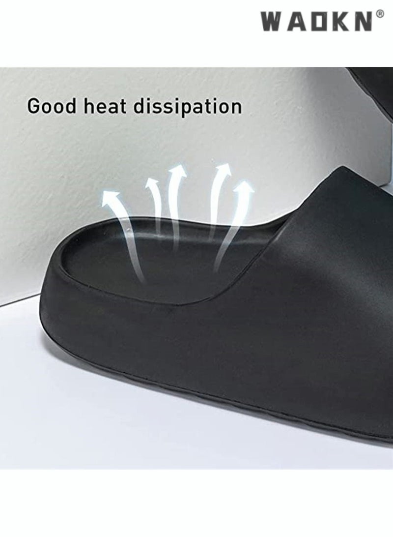 دبليو أيه أو كي أن النعال للنساء التجفيف السريع الشريحة الصندل مع نعل سميك عدم الانزلاق لينة دش النعال فتح اصبع القدم سبا حمام سباحة صالة الألعاب الرياضية البيت الصنادل للداخلية والخارجية - Image 5