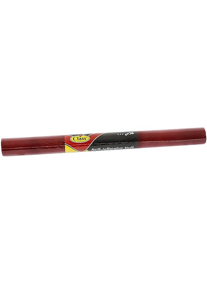 class - Self Adhesive Velvet Roll Dark Red 45 Cm Protective Covering For Books Documents Textbook Hardcover Paperbacks Presentation - Image 1