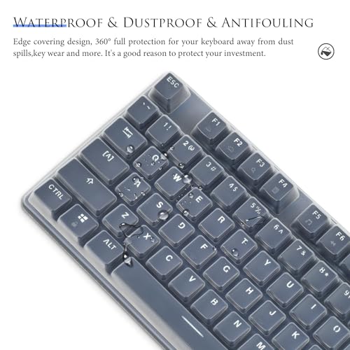 CASEDAO Keyboard Cover Skin for Logitech K845 Mechanical Illuminated Keyboard, Logitech K845 Keyboard Protector Accessories,Ultra Thin Desktop PC Silicone Keyboard Cover-Clear - Image 5