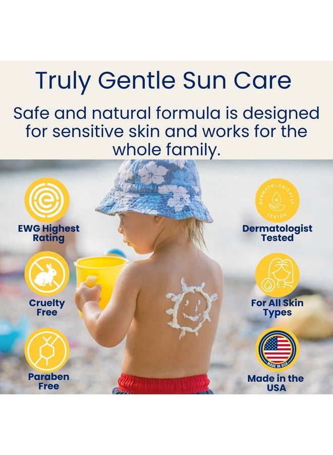تروكيد واقي شمس للوجه من TruKid Eczema SPF30 بدون رائحة، 3.4 أونصة، واقي شمس للأطفال، مكونات طبيعية، واقي شمس مناسب للشعاب المرجانية، واقي شمس مناسب للسفر، واقي شمس لحماية الشاطئ للأطفال والرضع والبالغين - Image 3