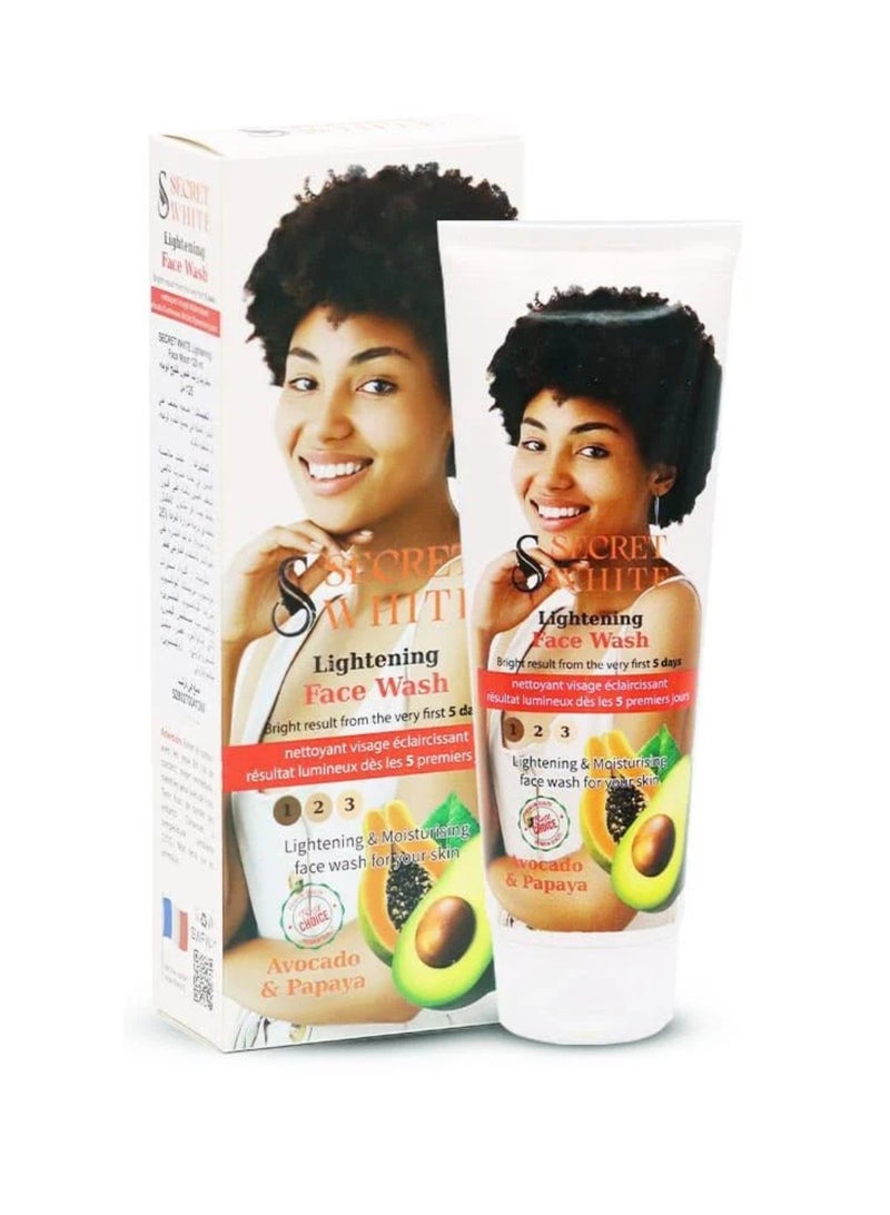 Secret White Lightening Hand & Body Cream, Face Wash, Body Lotion and Soap With Avocado & Papaya - Image 2