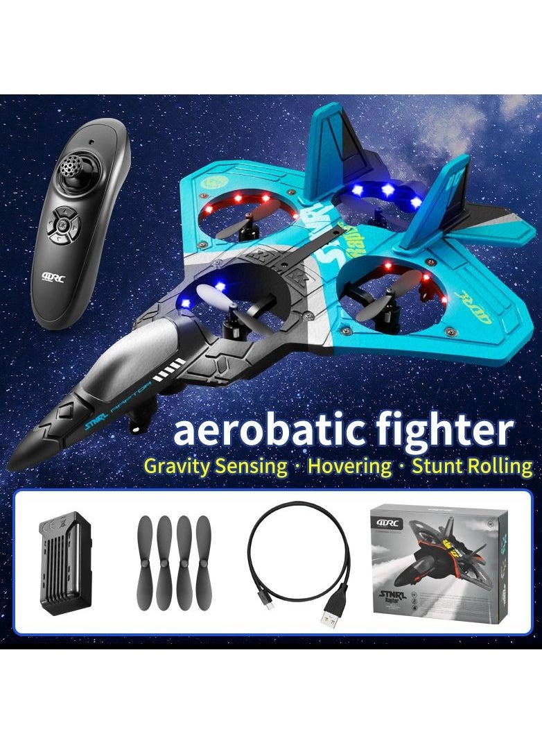 AROAQ - V17 Jet Fighter Stunt Remote Control Airplane 2.4GHz Remote Plane with 360°Stunt Spin Remote - Image 1