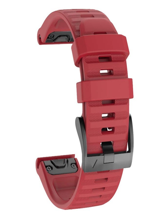 ISABAKE Watch Band for Garmin Fenix 7X/Fenix 6X/Fenix 5X, 26mm QuickFit Silicone Wristband for Fenix 8 51mm/Enduro 2/3 - Image 1